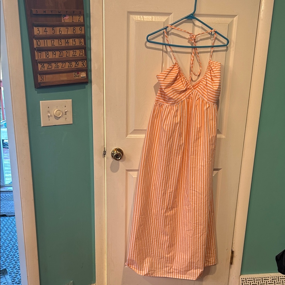Universal Thread Peach Striped Dress